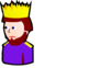 Purple King Clip Art