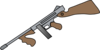 Thompson Machine Gun Clip Art