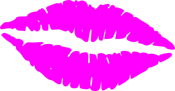 Hot Pink Lips Clip Art at Clker.com - vector clip art online, royalty ...