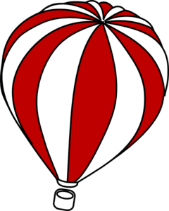 Hot Air Balloon Grey Clip Art at Clker.com - vector clip art online ...