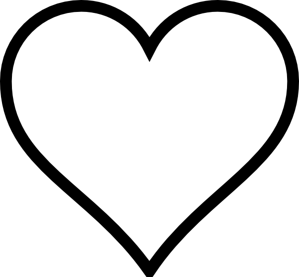 Download Heart Outline Clip Art at Clker.com - vector clip art ...