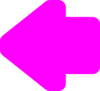 Arrow Left Pink Clip Art