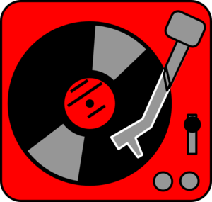 Turntable Red Clip Art at Clker.com - vector clip art online, royalty ...