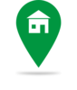 Green Home Icon Clip Art